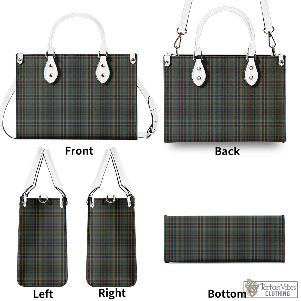 Tartan Vibes Clothing Antrim County Ireland Tartan Luxury Leather Handbags