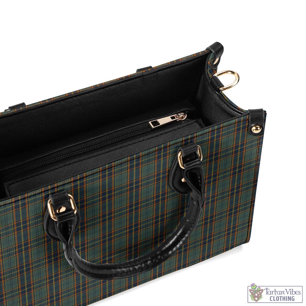 Tartan Vibes Clothing Antrim County Ireland Tartan Luxury Leather Handbags