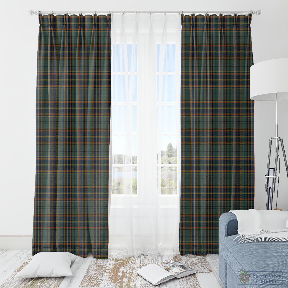 Antrim County Ireland Tartan Window Curtain