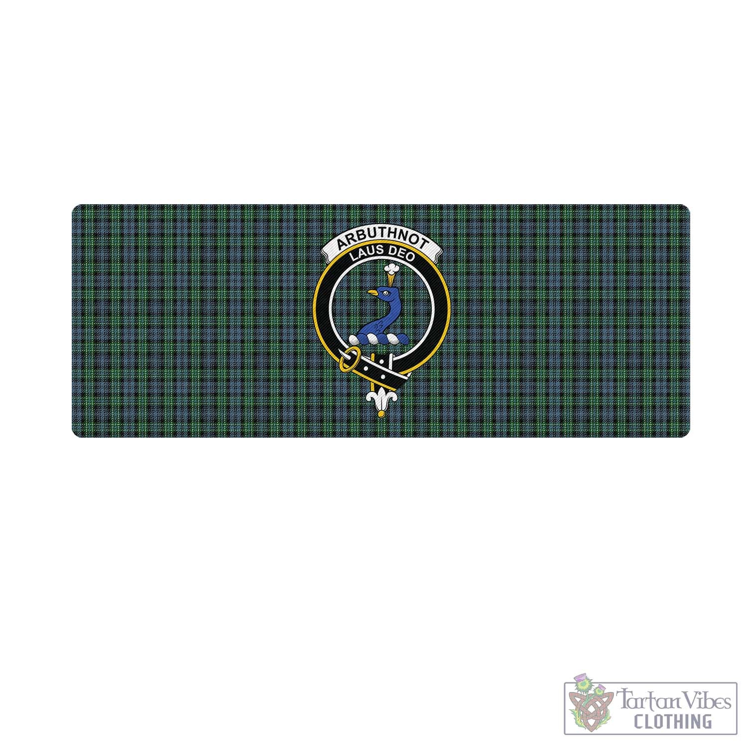 Tartan Vibes Clothing Arbuthnot Tartan Mouse Pad with Family Crest