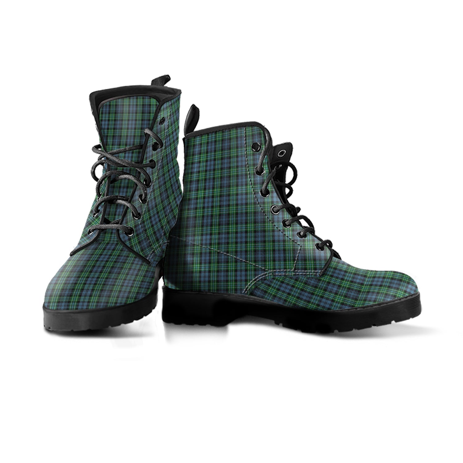 Arbuthnot Tartan Leather Boots - Tartanvibesclothing