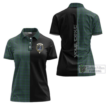 Arbuthnot Tartan Women's Polo Shirt with Family Crest and Half Of Me Style