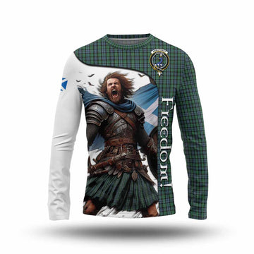 Arbuthnot Crest Tartan Long Sleeve T-Shirt Inspired by the Freedom of Scottish Warrior