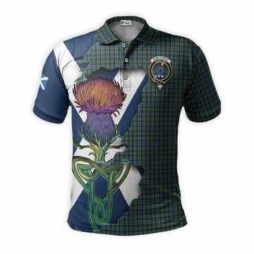 Arbuthnot Tartan Family Crest Polo Shirt Scottish Thistle Celtic Inspired Kid - Tartan Vibes Clothing