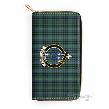 Arbuthnot Tartan Women's Leather Wallet with Family Crest One Size 19.7*10.5*3.5 cm - Tartan Vibes Clothing