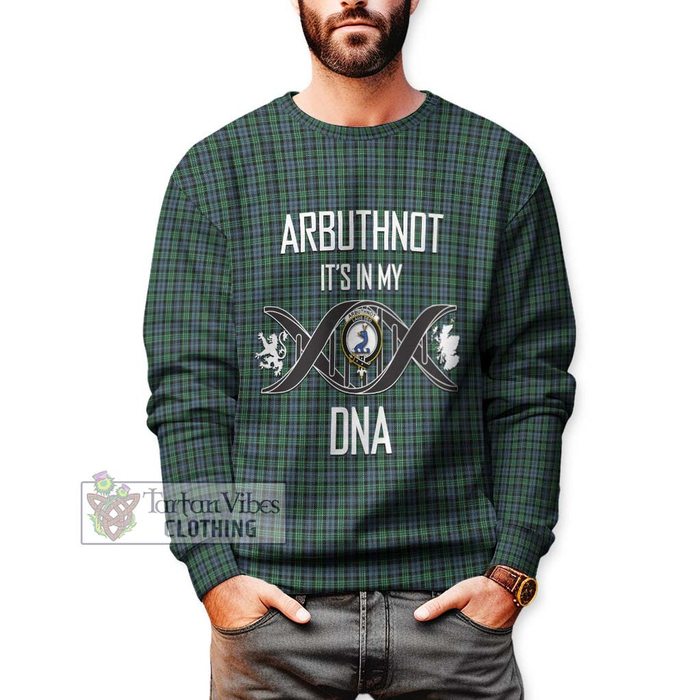 Arbuthnot Tartan Sweatshirt with Family Crest DNA In Me Style Unisex - Tartanvibesclothing Shop