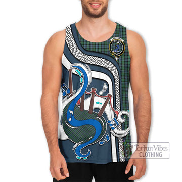 Arbuthnot Tartan Men's Tank Top with Epic Bagpipe Style