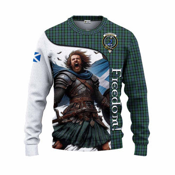 Arbuthnot Crest Tartan Knitted Sweater Inspired by the Freedom of Scottish Warrior