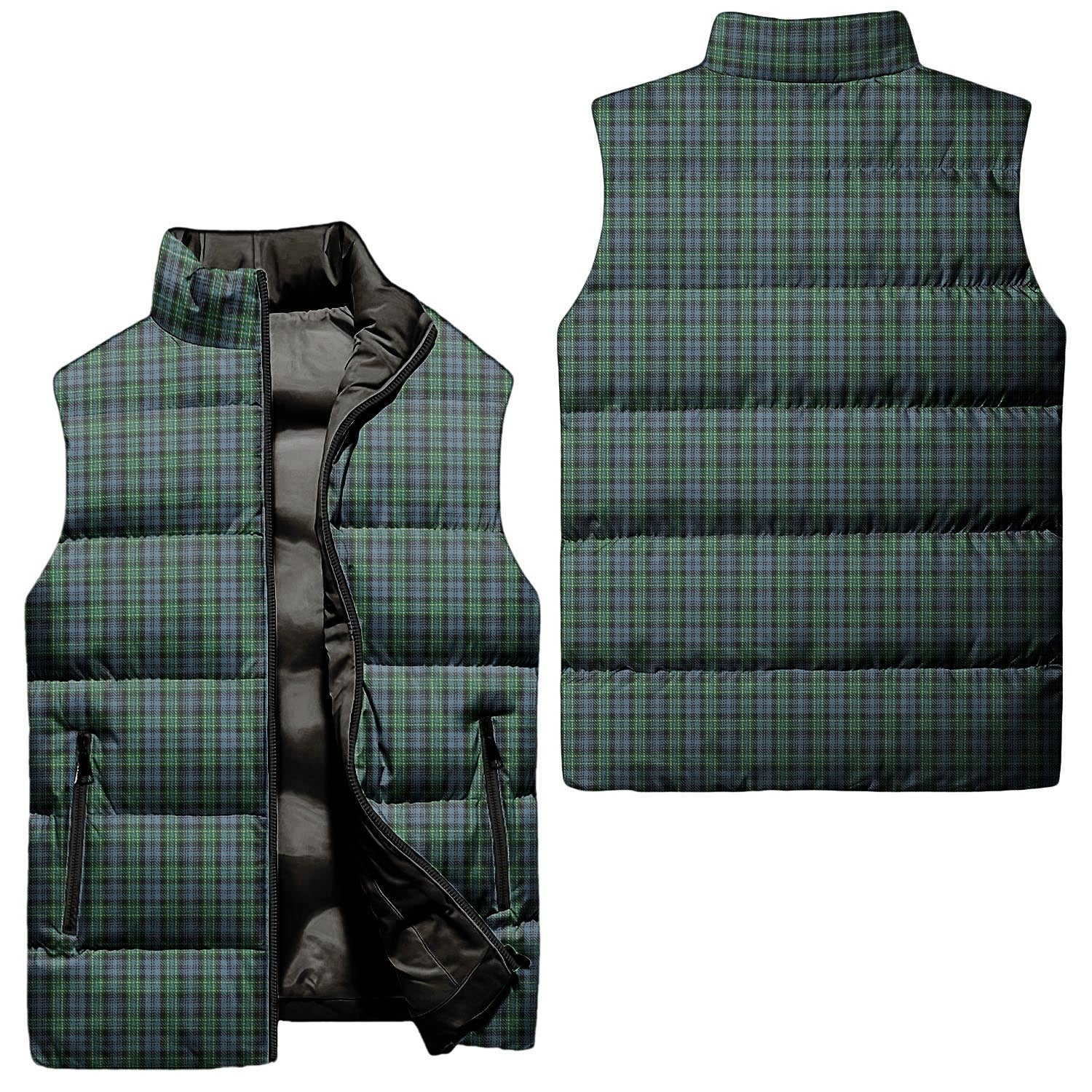 Arbuthnot Tartan Sleeveless Puffer Jacket Unisex - Tartanvibesclothing