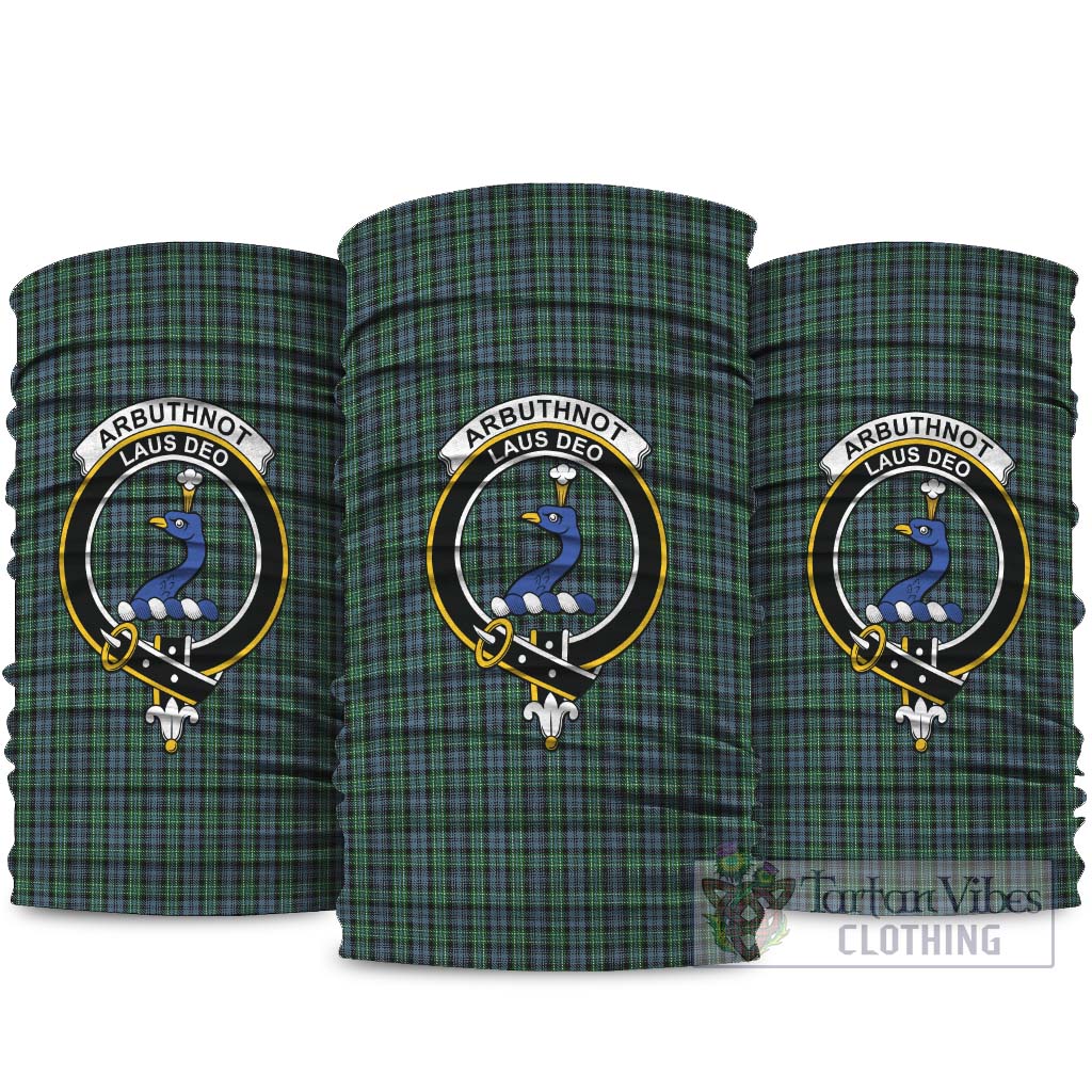 Arbuthnot Tartan Neck Gaiters, Tartan Bandanas, Tartan Head Band with Family Crest