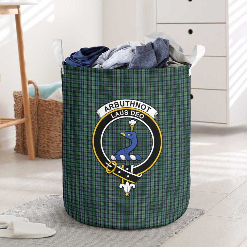 Arbuthnot Tartan Laundry Basket with Family Crest One Size - Tartanvibesclothing Shop