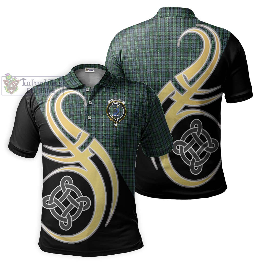 Arbuthnot Tartan Polo Shirt with Family Crest and Celtic Symbol Style Kid - Tartan Vibes Clothing