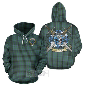 Arbuthnot Tartan Hoodie with Family Crest Celtic Skull Style Zip Hoodie - Tartan Vibes Clothing