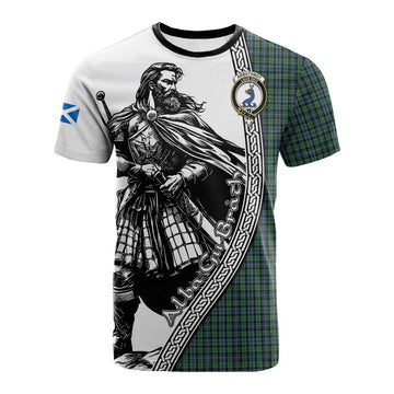 Arbuthnot Tartan Clan Crest Cotton T-shirt with Highlander Warrior Celtic Style Kid's Shirt - Tartan Vibes Clothing