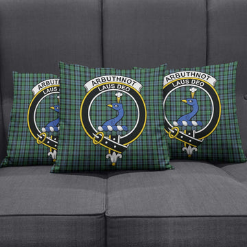 Arbuthnot Tartan Pillow Cover with Family Crest