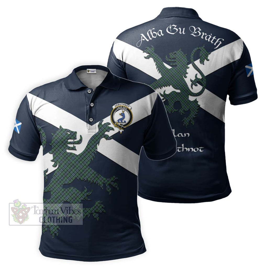 Tartan Vibes Clothing Arbuthnot Tartan Lion Rampant Polo Shirt – Proudly Display Your Heritage with Alba Gu Brath and Clan Name