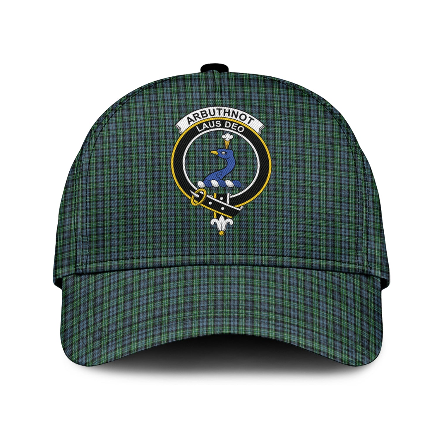 Arbuthnot Tartan Classic Cap with Family Crest Classic Cap Universal Fit - Tartan Vibes Clothing