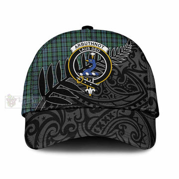 Arbuthnot Tartan Classic Cap with New Zealand Silver Fern Half Style