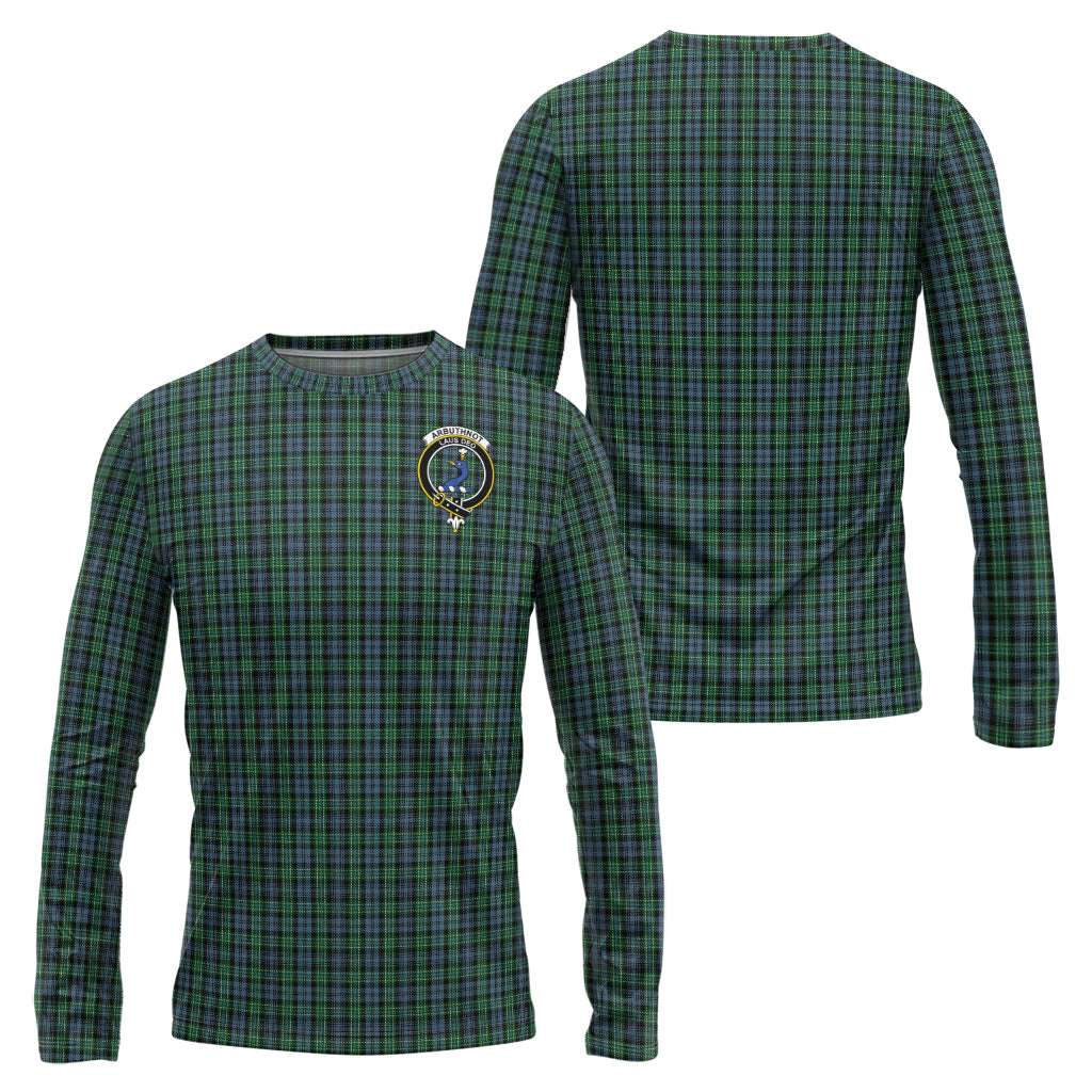 Arbuthnot Tartan Long Sleeve T-Shirt with Family Crest Unisex - Tartanvibesclothing