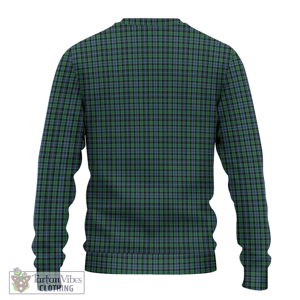 Arbuthnot Tartan Knitted Sweater with Family Crest DNA In Me Style - Tartanvibesclothing Shop