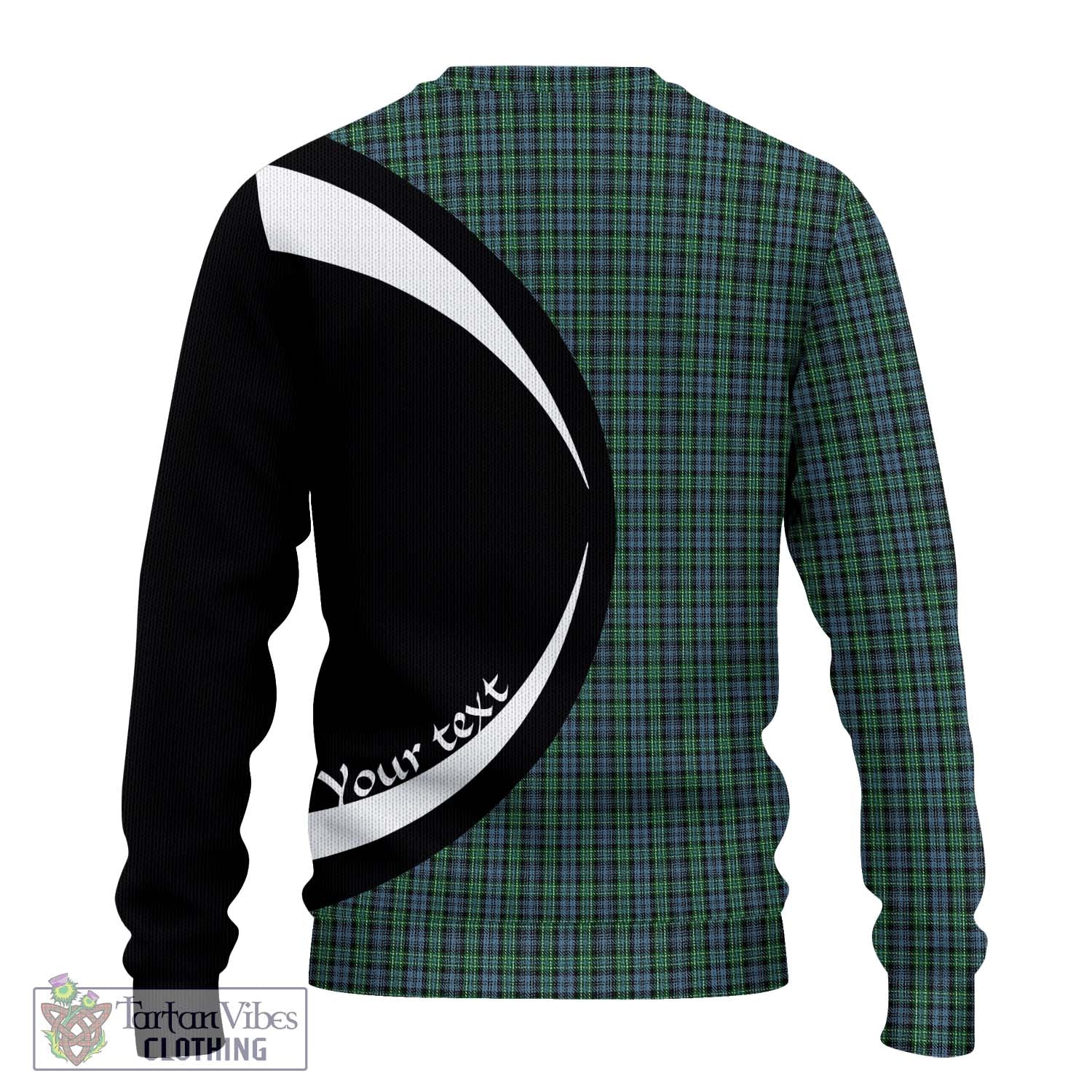 Arbuthnot Tartan Ugly Sweater with Family Crest Circle Style - Tartan Vibes Clothing