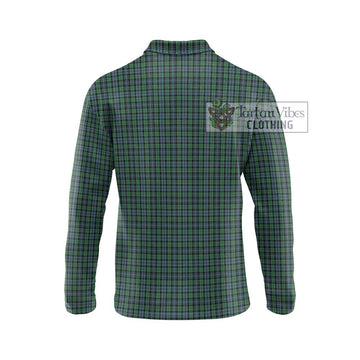 Arbuthnot Tartan Long Sleeve Polo Shirt with Family Crest DNA In Me Style