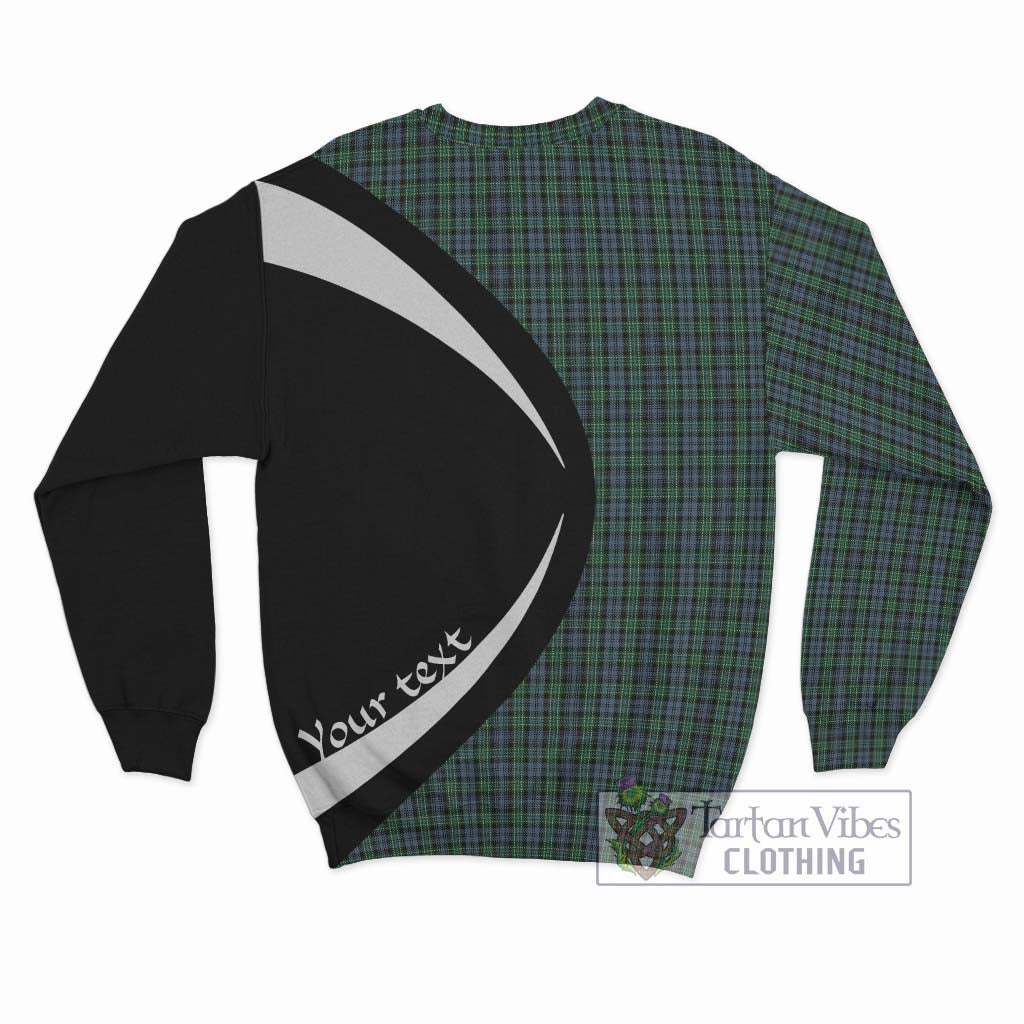 Arbuthnot Tartan Sweatshirt with Family Crest Circle Style - Tartan Vibes Clothing