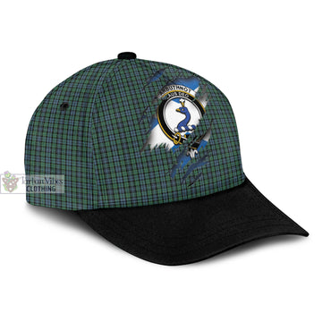 Arbuthnot Tartan Classic Cap with Family Crest In Me Style