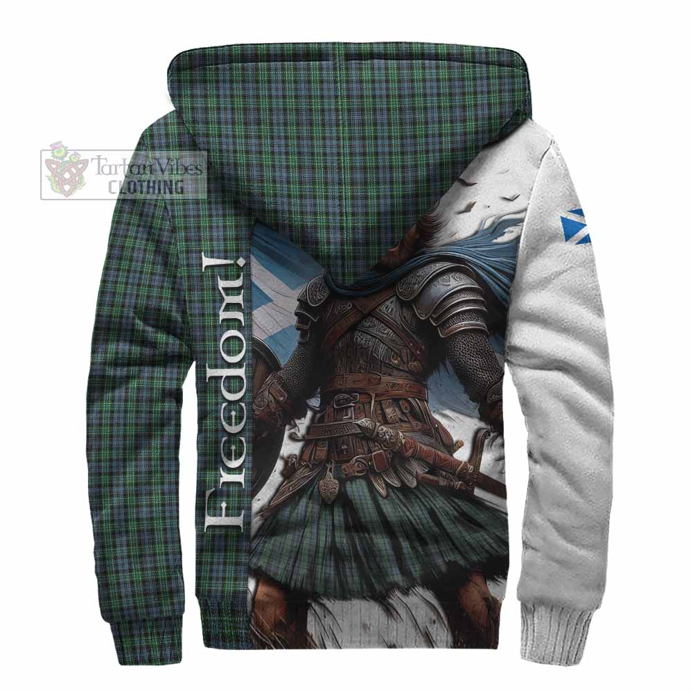 Tartan Vibes Clothing Arbuthnot Crest Tartan Sherpa Hoodie Inspired by the Freedom of Scottish Warrior