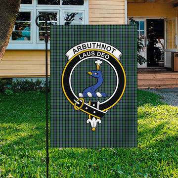 Arbuthnot Tartan Flag with Family Crest