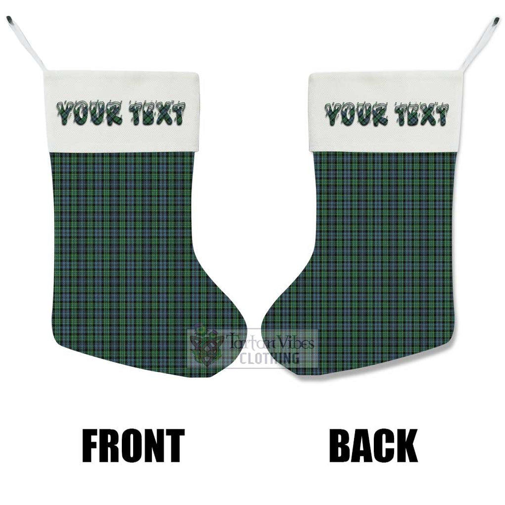 Tartan Vibes Clothing Arbuthnot Tartan Christmas Stocking with Personalized Text