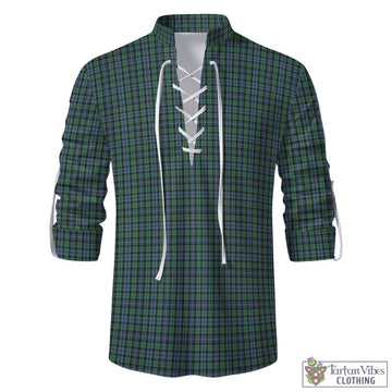 Arbuthnot Tartan Men's Scottish Traditional Jacobite Ghillie Kilt Shirt