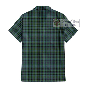 Arbuthnot Tartan Short Sleeve Button Shirt with Family Crest DNA In Me Style