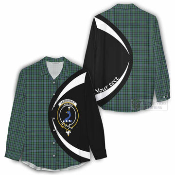 Arbuthnot Tartan Women's Casual Shirt with Family Crest Circle Style