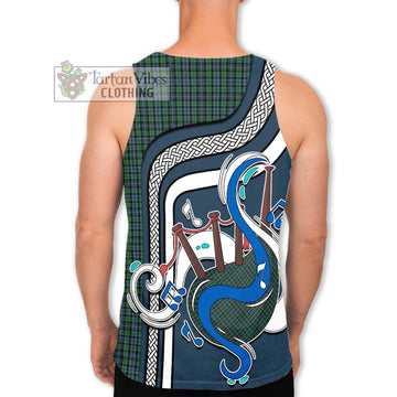 Arbuthnot Tartan Men's Tank Top with Epic Bagpipe Style