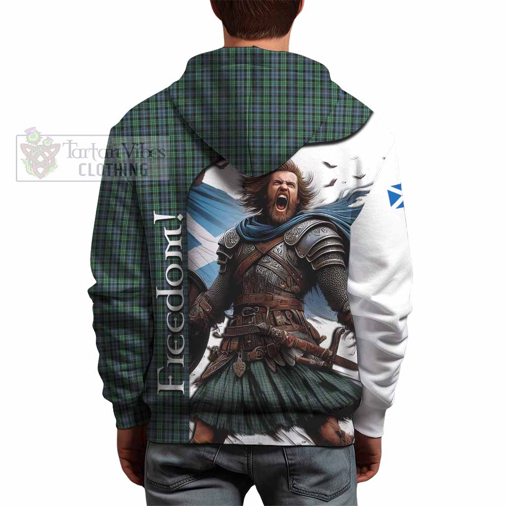 Tartan Vibes Clothing Arbuthnot Crest Tartan Hoodie Inspired by the Freedom of Scottish Warrior