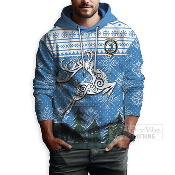 Arbuthnot Clan Christmas Hoodie Celtic Reindeer Style