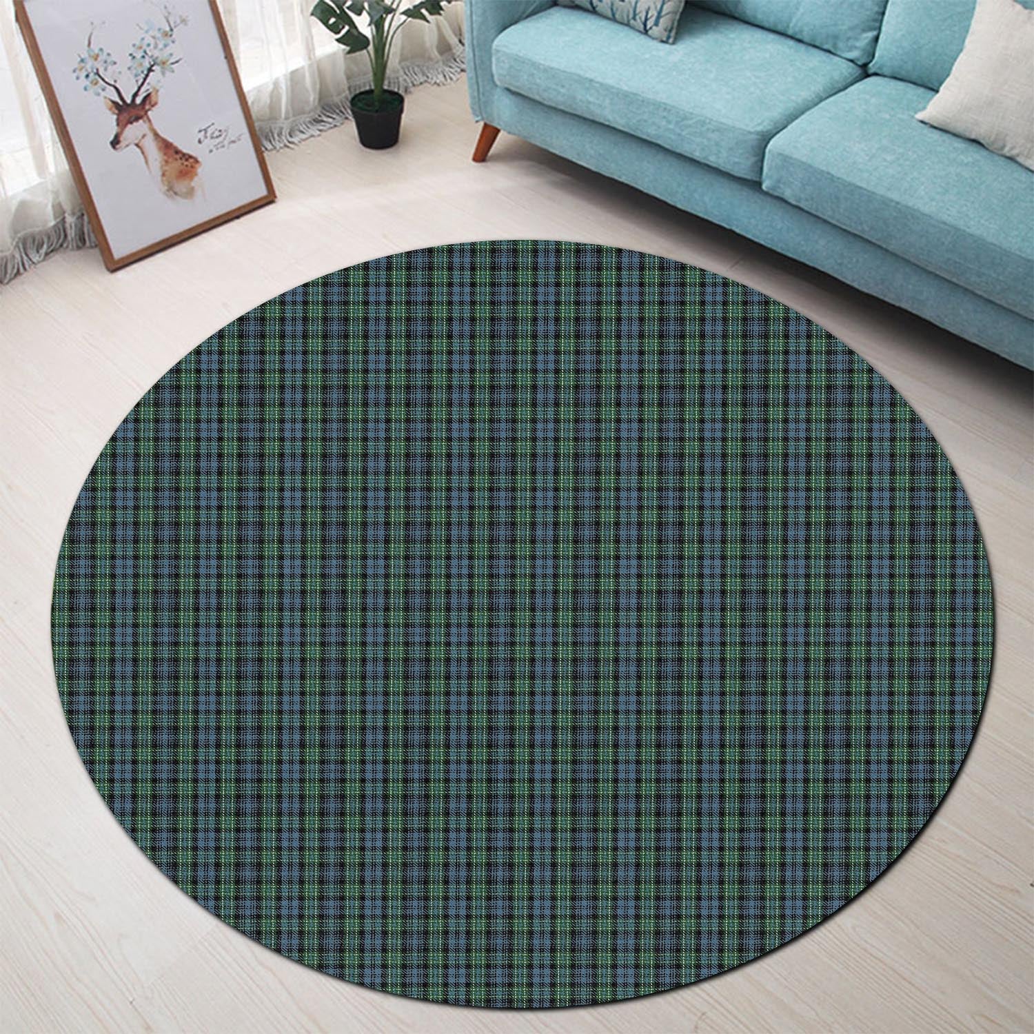 Arbuthnot Tartan Round Rug - Tartanvibesclothing