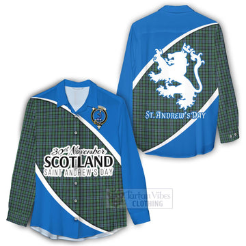 Arbuthnot Family Crest Tartan Women's Casual Shirt Celebrate Saint Andrew's Day in Style