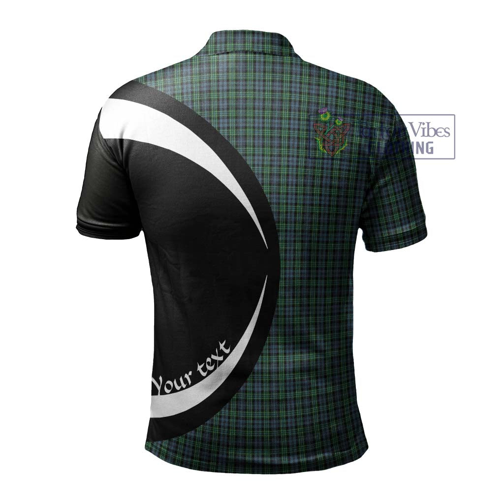 Arbuthnot Tartan Men's Polo Shirt with Family Crest Circle Style - Tartan Vibes Clothing