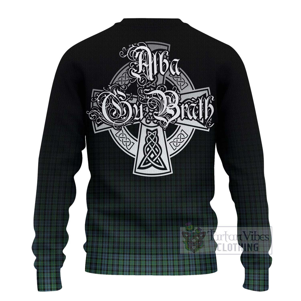 Tartan Vibes Clothing Arbuthnot Tartan Knitted Sweater Featuring Alba Gu Brath Family Crest Celtic Inspired