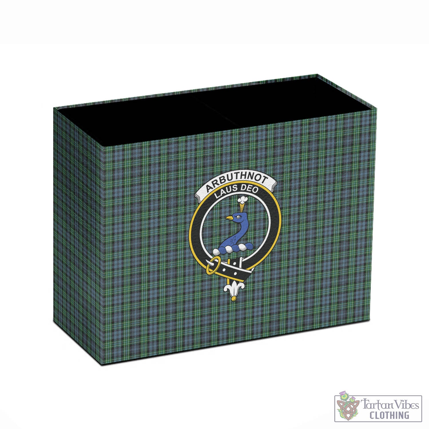 Tartan Vibes Clothing Arbuthnot Tartan Pen Holder with Family Crest