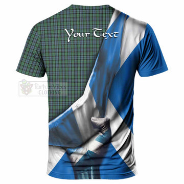 Arbuthnot Tartan T-Shirt with Family Crest Scotland Patriotic Style