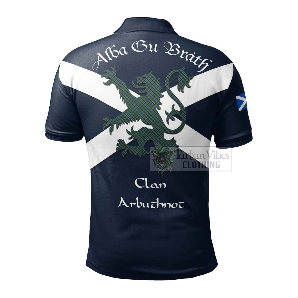 Tartan Vibes Clothing Arbuthnot Tartan Lion Rampant Polo Shirt – Proudly Display Your Heritage with Alba Gu Brath and Clan Name