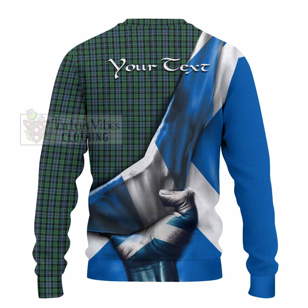 Tartan Vibes Clothing Arbuthnot Tartan Knitted Sweater with Family Crest Scotland Patriotic Style