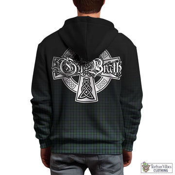 Arbuthnot Tartan Hoodie Featuring Alba Gu Brath Family Crest Celtic Inspired