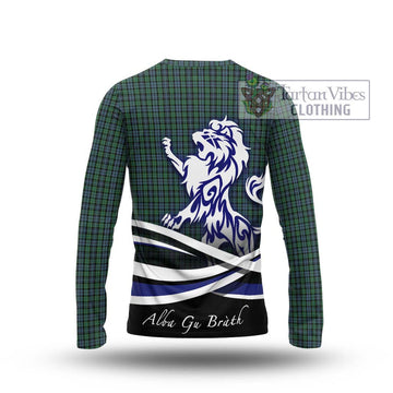 Arbuthnot Tartan Long Sleeve T-Shirt with Alba Gu Brath Regal Lion Emblem