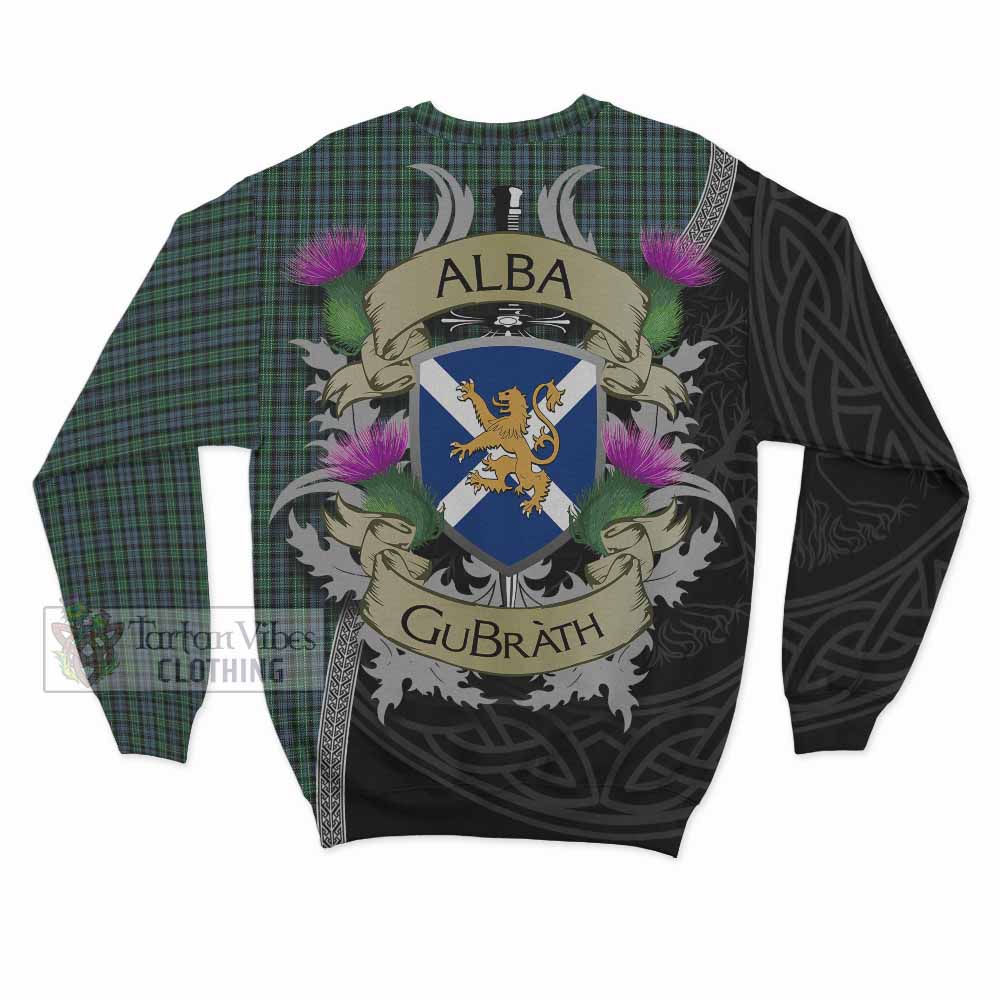 Arbuthnot Tartan Family Crest Sweatshirt Lion Rampant Royal Thistle Shield Celtic Inspired - Tartan Vibes Clothing