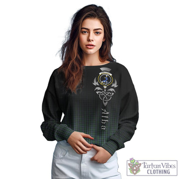 Arbuthnot Tartan Sweatshirt Featuring Alba Gu Brath Family Crest Celtic Inspired