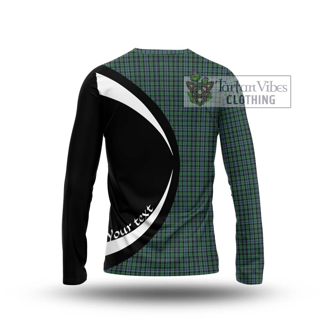 Arbuthnot Tartan Long Sleeve T-Shirt with Family Crest Circle Style - Tartan Vibes Clothing